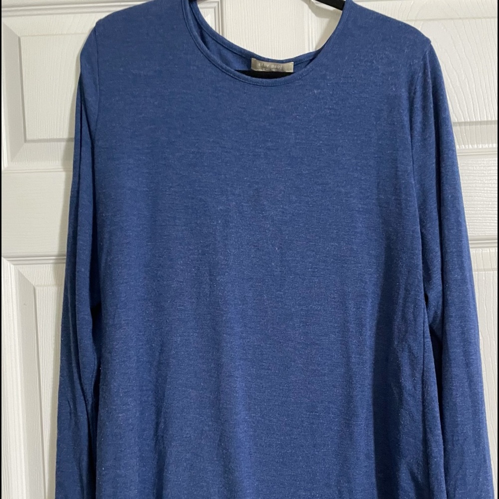Blue long sleeve tunic